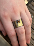 Black and Gold Sapphire Ring