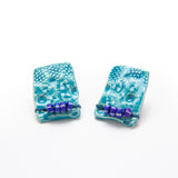 Ceramic Turquoise Post Earrings