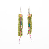 Ceramic Lime Dangle Earrings