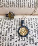 Dendritic Quartz & Diamonds Ring