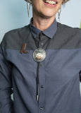 Stormy Sky Brooch and Bolo Tie