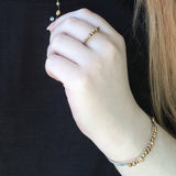 Seed Cuff Bracelet with Bronze