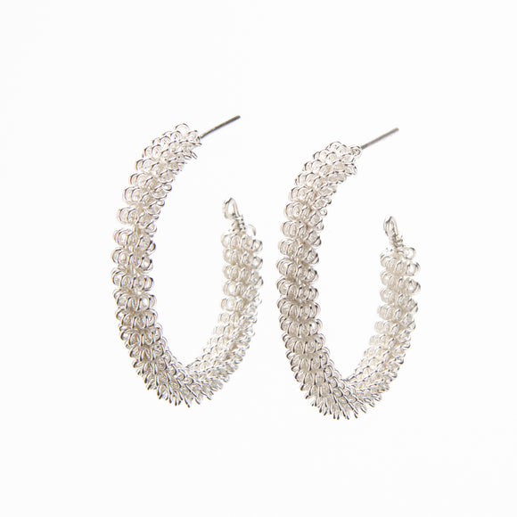Seafoam Hoop Earrings