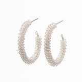 Seafoam Hoop Earrings