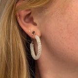Seafoam Hoop Earrings
