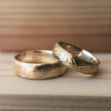 Low Dome Mokume Band