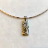 Mokume Wood Grain Pendant I