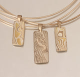 Mokume Wood Grain Pendant II