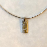 Mokume Wood Grain Pendant II
