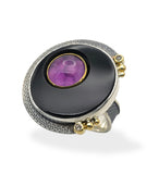 Ryan Gardner | Carved Amethyst and Black Jade Ring