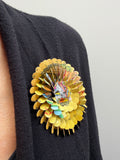 Tin Flower Brooch by Harriete Estel Berman