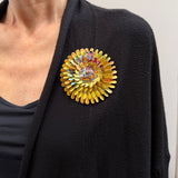 Tin Flower Brooch by Harriete Estel Berman