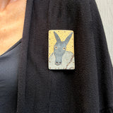 "Gray Mule" Brooch by Judith Hoyt