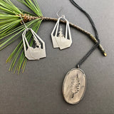 Pierced Tree Necklace - Sterling