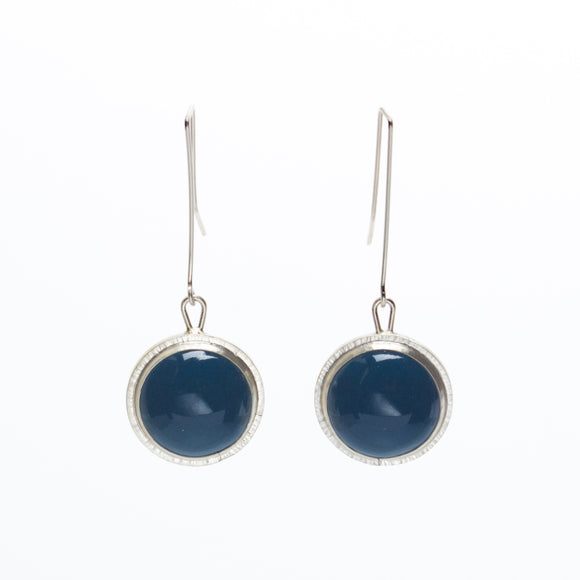 Enamel Earrings inspired by Yukata