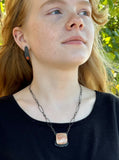 Pink Poppy Jasper with Handmade Chain