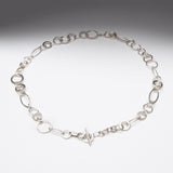 Mixed link handmade chain with toggle light