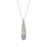 Opal Teardrop Pendant Necklace
