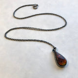 Ammolite Teardrop Pendant