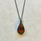 Ammolite Teardrop Pendant