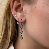 Flashy Triple Drop Opal Earrings