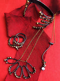 Seed Necklace with Cubic Zirconia