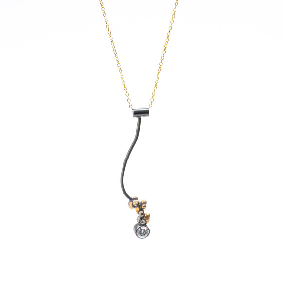 Seed Necklace with Cubic Zirconia