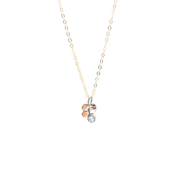 Planished Seed Drop (Baby) Necklace