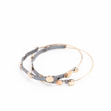 Planished Seed Hoop Earrings (large)