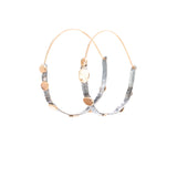Planished Seed Hoop Earrings (large)