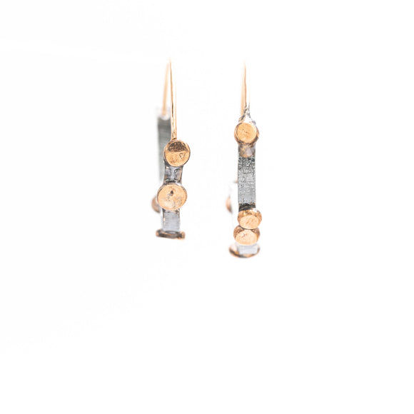 Planished Seed Hoop Earrings (small)