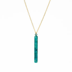 Patina Tab Necklace