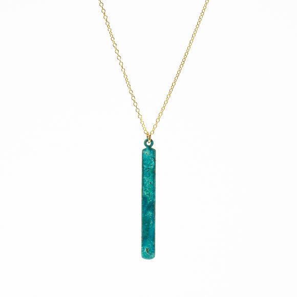 Patina Tab Necklace