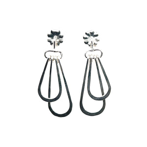 Mini Double Droplet Post Earrings