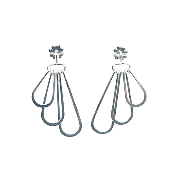 Mini Triple Droplet Post Earrings