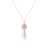 Pink Tourmaline Twist Pendant