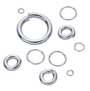 Jump Rings, Sterling Silver RND 10pc