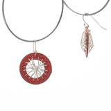 Red Enamel Galaxy Earrings