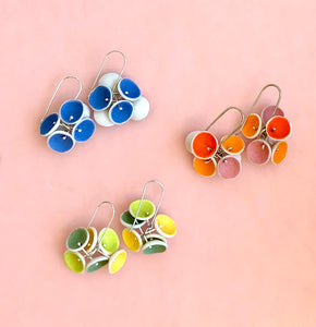 Spring Porcelain Cluster Earrings