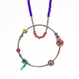 Sterling Donut Necklace with Collection of Beads