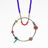 Sterling Donut Necklace with Collection of Beads