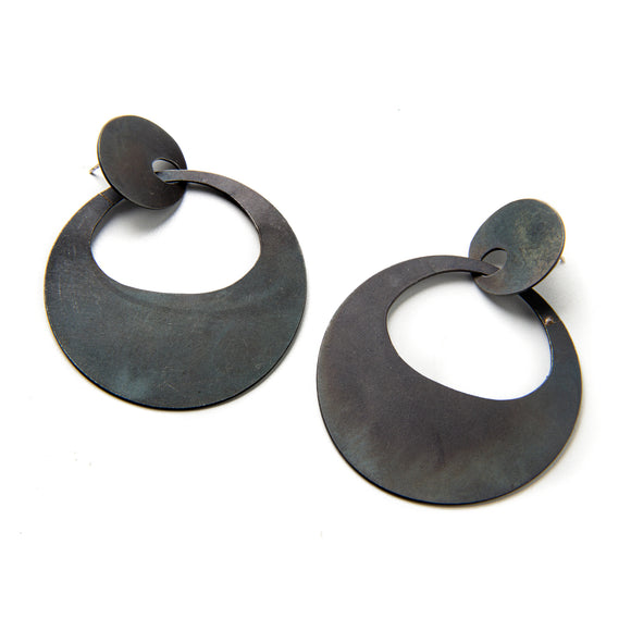Steel Basket Earrings