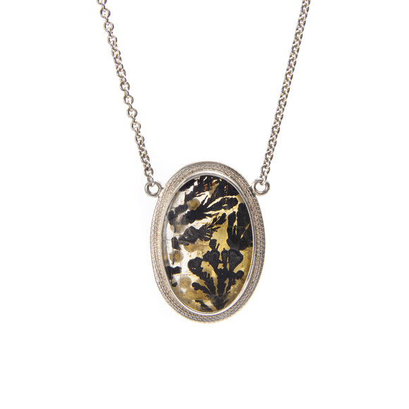 Dendritic Quartz Bubble Necklace