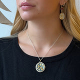 Optical Quartz and Diamond Bubble Necklace