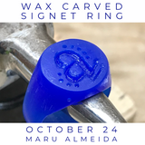 Wax Carved Signet Ring
