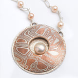 Marcia Geving | Necklace, Mokume with Pearls