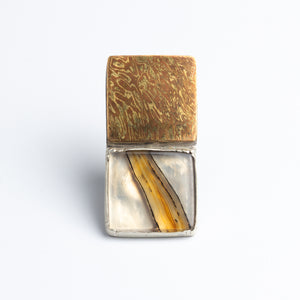 Claire Ramsey | Mokume and Agate Badge