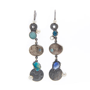 Jennifer Stenhouse | Blue Moon Chandelier Earrings
