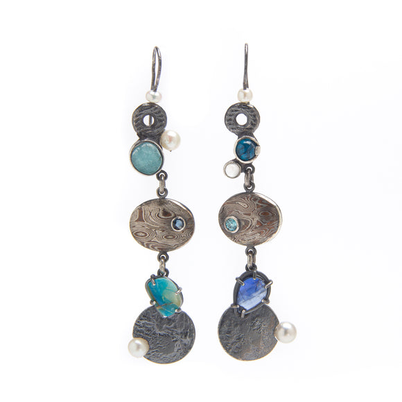 Jennifer Stenhouse | Blue Moon Chandelier Earrings