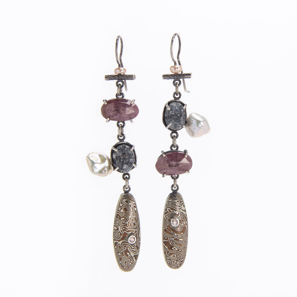Jennifer Stenhouse | Strawberry Moon Chandelier Earrings